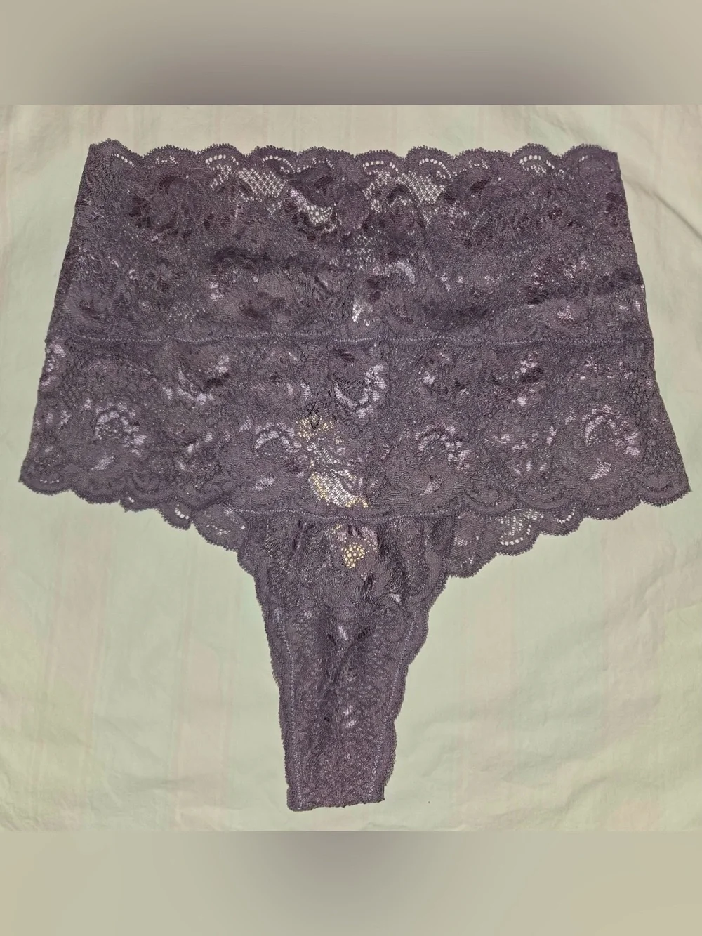 Cosabella NSN Curvy Racie Racerback Bralette & Thong L/XL in Himalayan Sky